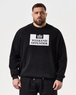 Weekend Offender Penitentiary Classic Sweatshirt Black - Plus Size 9 Weekend Offender Penitentiary Classic Sweatshirt Black - Plus Size -Warm Knit Wear Sales WOSW370X PENITENTIARY BLACK 8070 PLUS