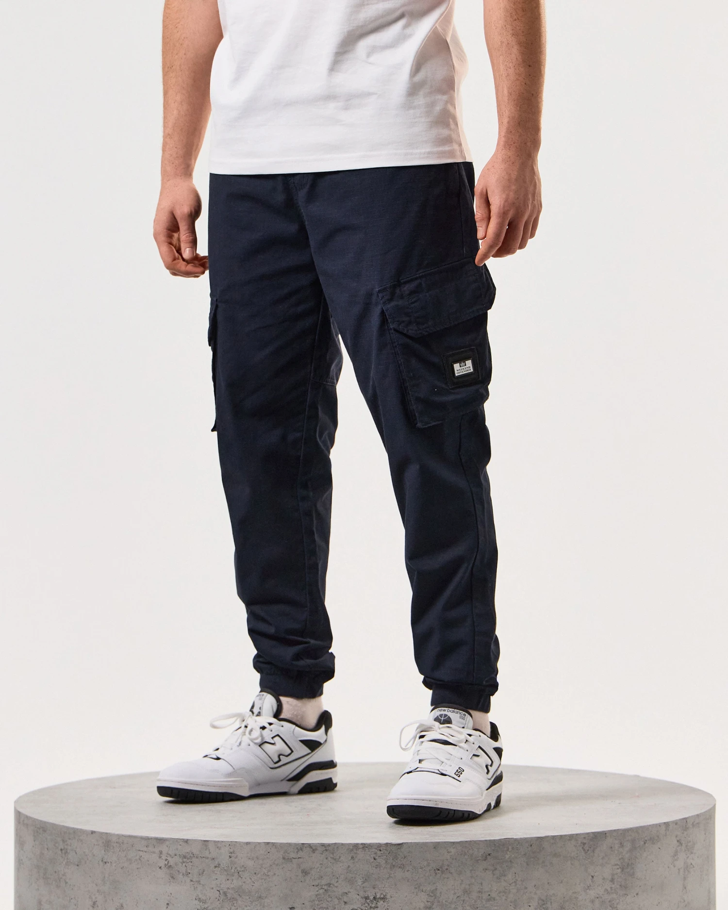 Weekend Offender Pianemo Cargo Pants Navy 3 Weekend Offender Pianemo Cargo Pants Navy - Image 3