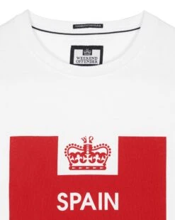 Weekend Offender Country Series Spain T-Shirt White/Red 7 Weekend Offender Country Series Spain T-Shirt White/Red -Warm Knit Wear Sales WSCS2PT 05 WS SPAIN WHITE 0897