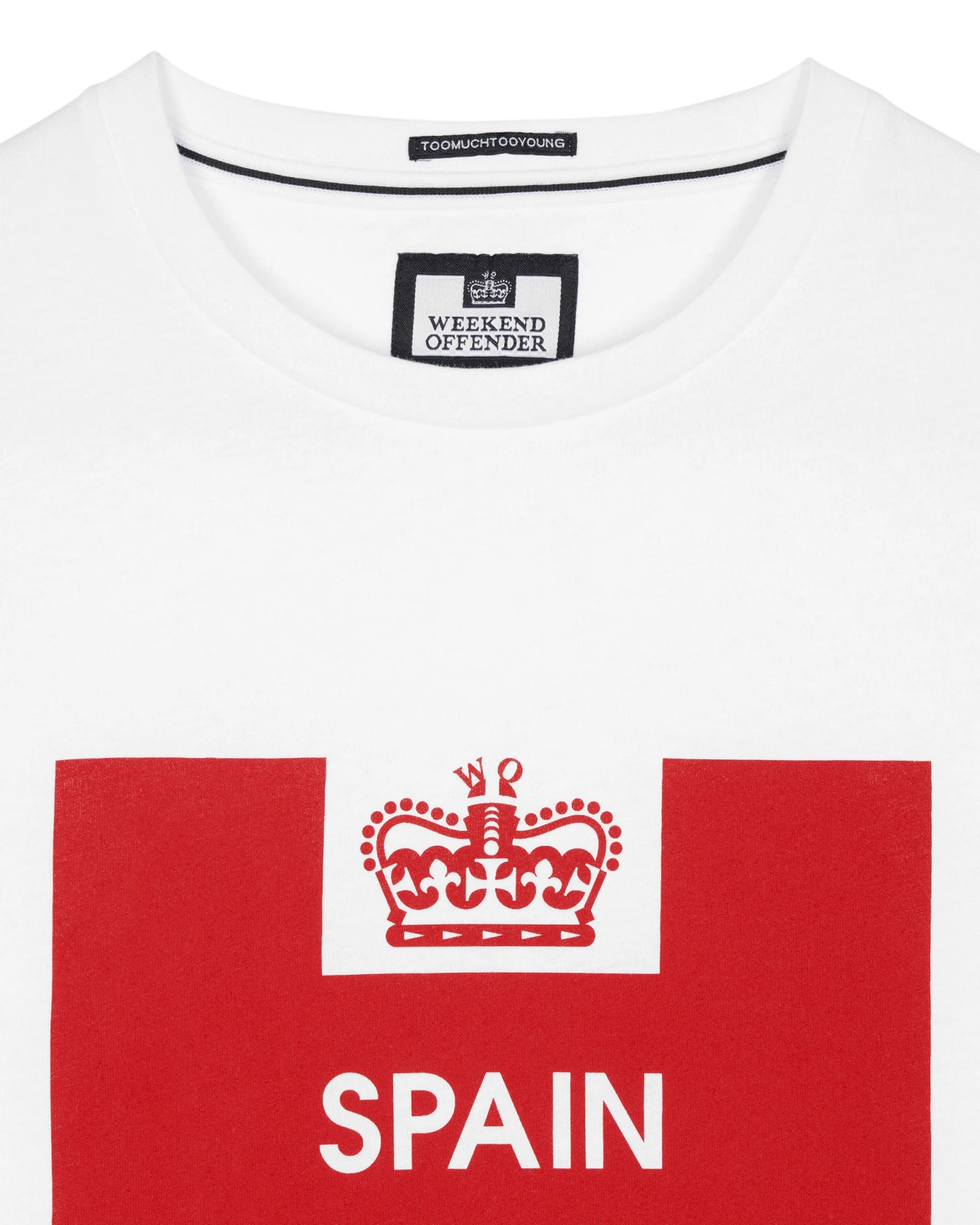 Weekend Offender Country Series Spain T-Shirt White/Red 4 Weekend Offender Country Series Spain T-Shirt White/Red - Image 4